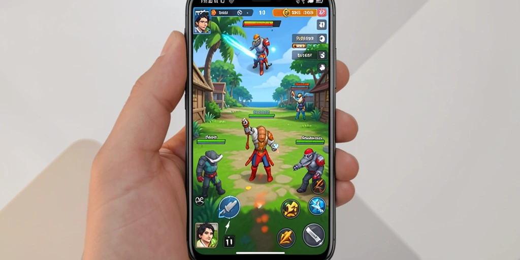 Tangkapan layar menunjukkan aksi seru di dalam game.