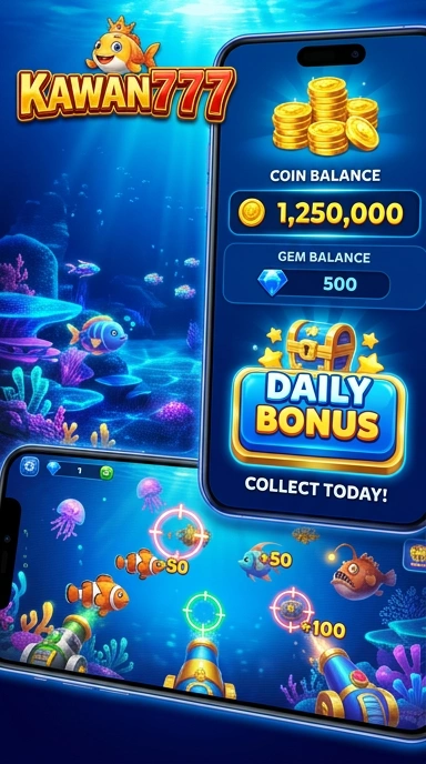 Cuplikan layar menu unduhan kawan777 untuk perangkat Android